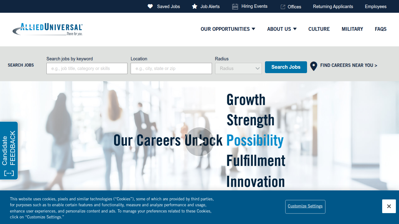 The official Allied Universal careers website serves as the primary hub for legitimate job openings, ensuring job seekers access current and verified positions directly from the company.
