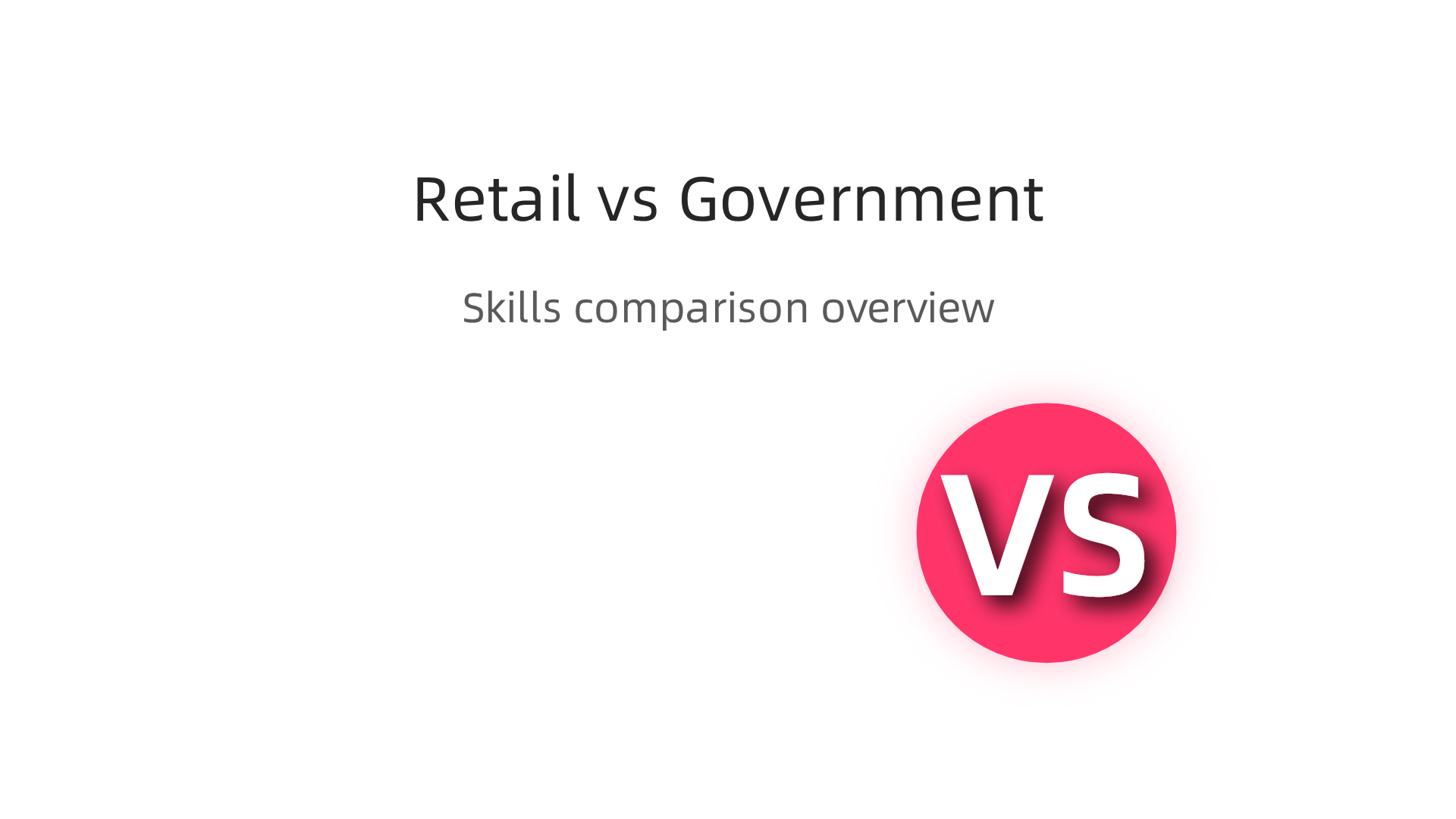 A comparison infographic highlighting the distinct and overlapping essential skills valued by Walmart for retail roles and government agencies like USPS for federal positions.
