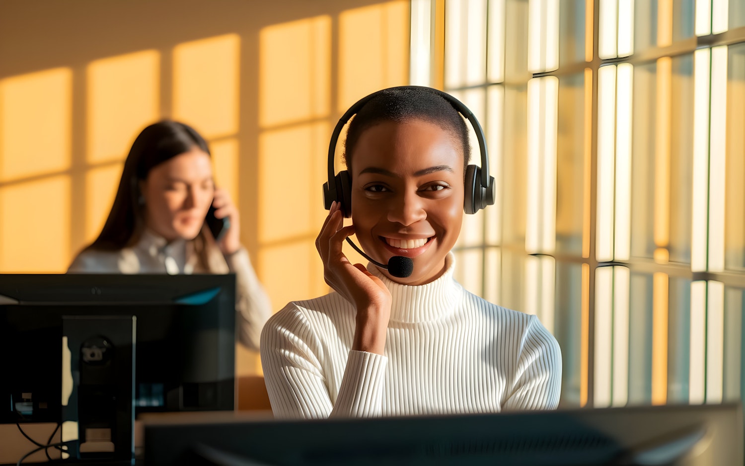 A sales professional effectively managing their pipeline and communicating with clients from a home office, embodying the flexibility of remote work in Seattle.