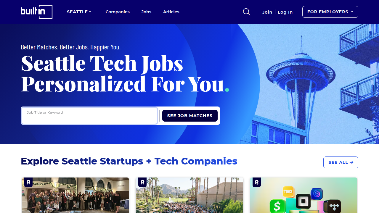 Built In Seattle connects tech professionals with job opportunities, insights, and companies within the region's vibrant tech industry.