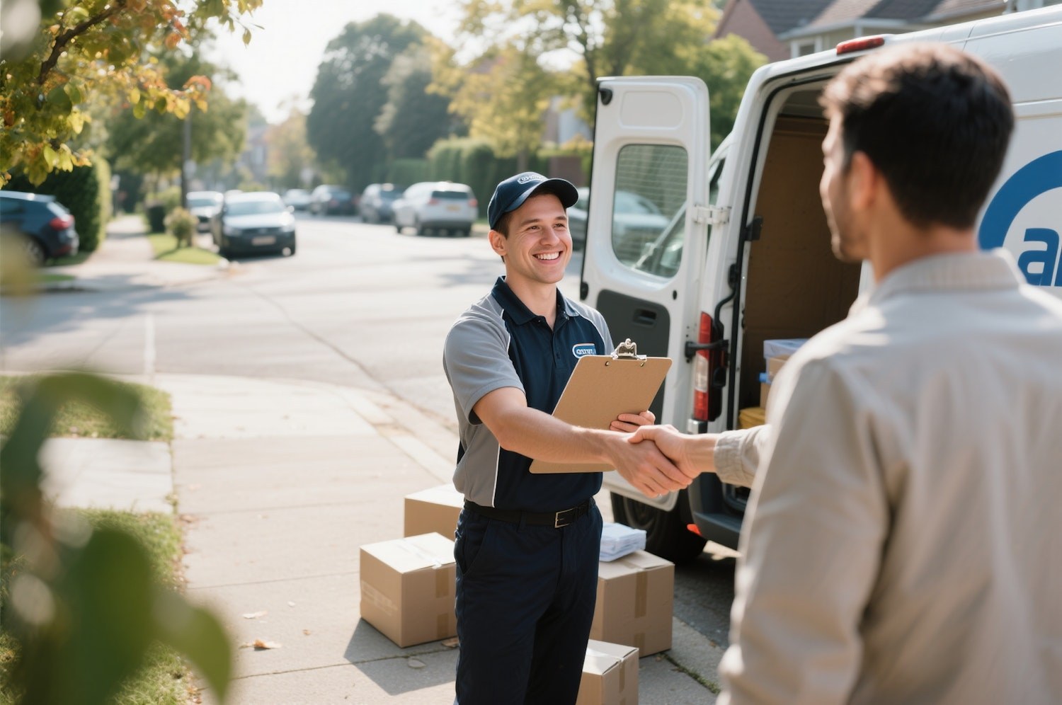 A happy customer demonstrating satisfaction and trust in a purchase, reflecting the psychological benefits of a well-executed penetration pricing strategy.