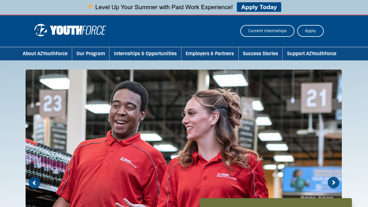 AZYouthforce offers internships and programs to connect teens with real-world work experience.