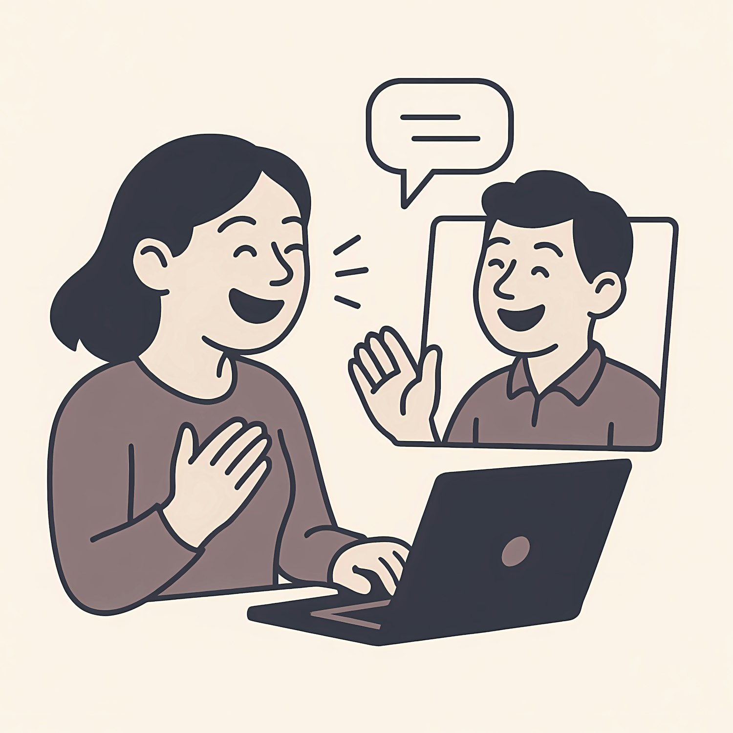 Professionals engaging in a virtual networking event, emphasizing the importance of connections in an online MBA for sales careers.